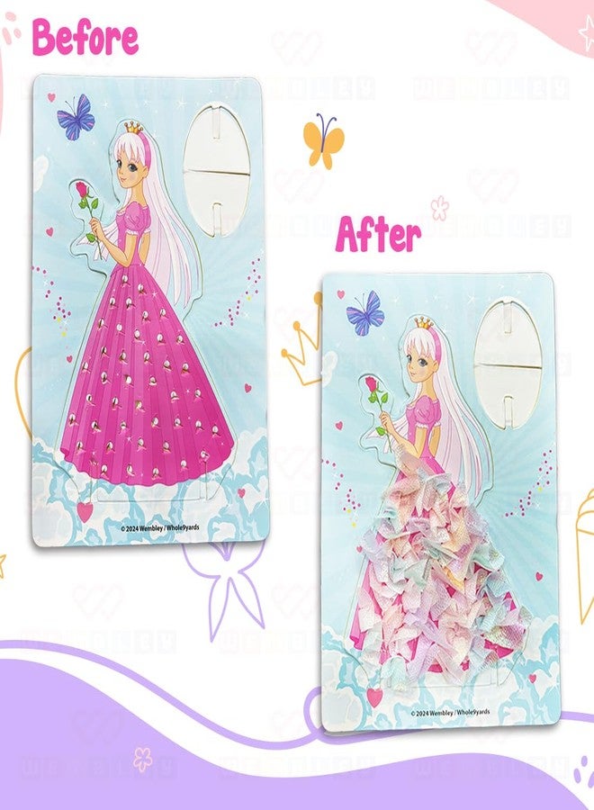 ويمبلي مجموعة ويمبلي 3 في 1 لدمية الأميرة، مجموعة أنشطة فنية وحرفية، تتضمن ثقب القماش، وتلوين، وملصقات لاصقة، هدية عيد ميلاد إبداعية للأطفال من عمر 3 إلى 7 سنوات فما فوق، للأولاد والبنات، متعددة الألوان. - Image 4